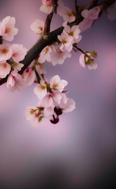 Fondo de flores de flor de cerezo