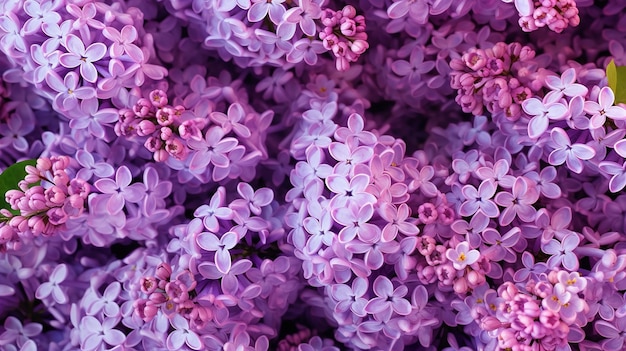 Fondo de flores lilas Generativo Ai