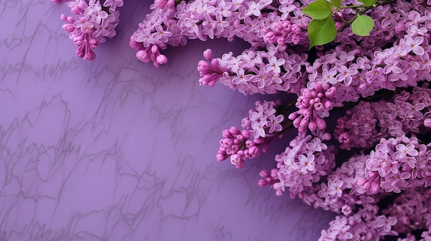 Fondo de flores lilas Generativo Ai