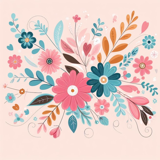 Foto fondo de flores papel tapiz de escritorio vector lindo