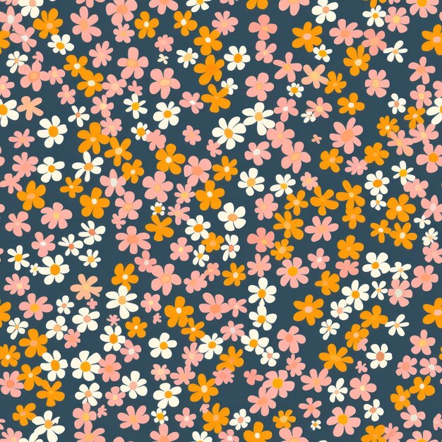 Foto fondo de flores papel tapiz de patrón sin costura