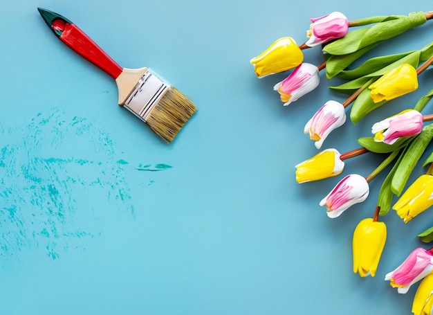 El fondo de las flores de primavera