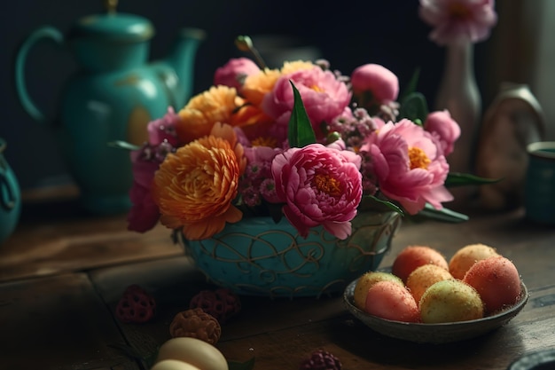 Fondo de flores que simboliza el día de la madre