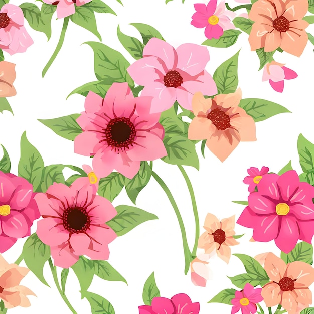 Fondo de flores rosadas