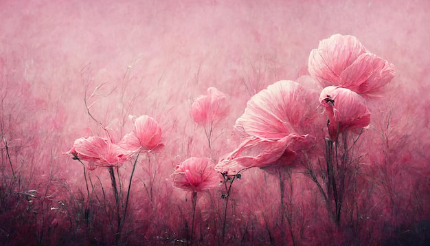 Foto fondo de flores rosas en el jardín.