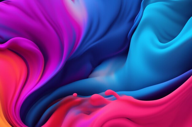 El fondo fluido de color verdadero