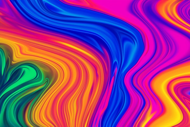 El fondo fluido de color verdadero
