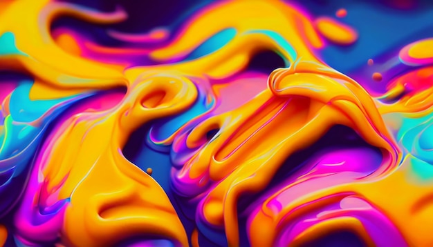 Foto fondo de fluido de onda abstracto líneas de flujo de líquido de remolino textura de gel de arte