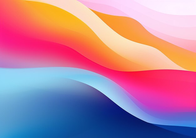 Fondo de flujo de fluidos colorido Patrón de ondas de colores fluidos Fondo de verano Posición de gradiente colorido