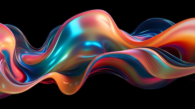 Fondo de flujo líquido abstractamente colorido para banner y presentación