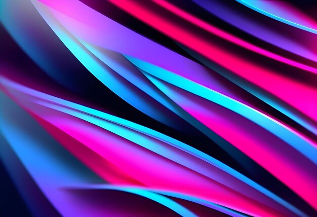 Fondo fluorescente Textura curva borrosa