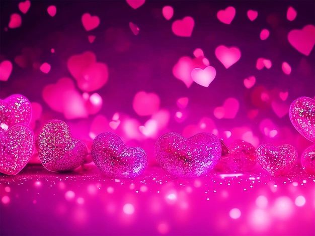 Fondo y fondo de pantalla de corazones rosas