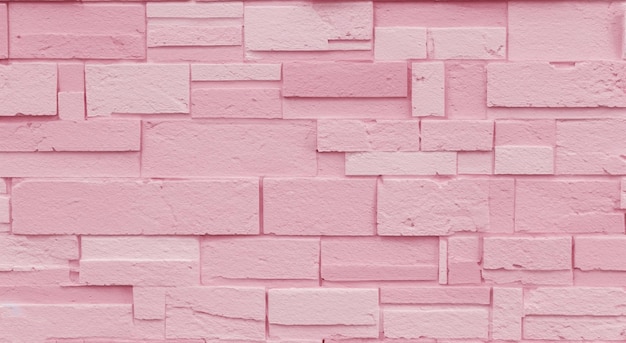Fondo de fondo de textura de hormigón o piedra de pared de ladrillo de color rosa claro con blanco en alta resolución y nitidez