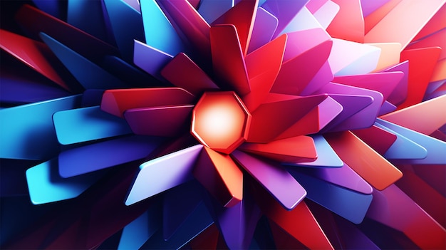 Fondo de forma abstracta geométrica 3d realista moderno