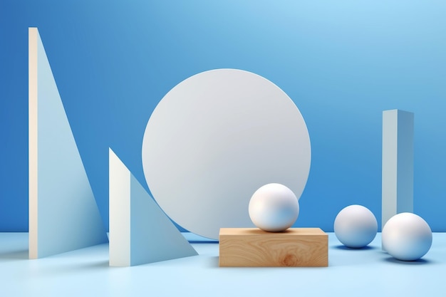 Fondo de forma de geometría azul abstracta