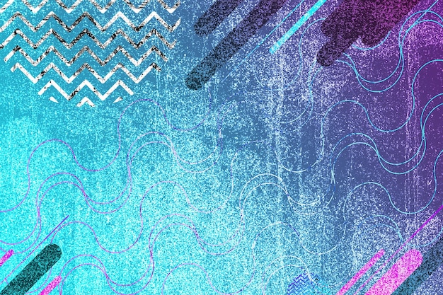 Foto fondo de forma de mezcla abstracta con colorido azul y púrpura