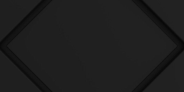 Fondo de forma negra oscura abstracta con alta resolución diseño moderno minimalista para presentaciones de negocios renderización 3D