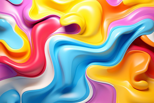 Fondo de formas fluidas coloridas