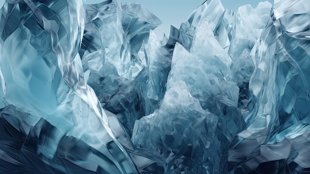 Fondo de formas de hielo con espacio de copia