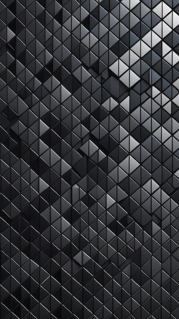 Fondo de formas de mosaico y negro