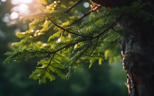 Fondo de foto de hoja de árbol de vegetación