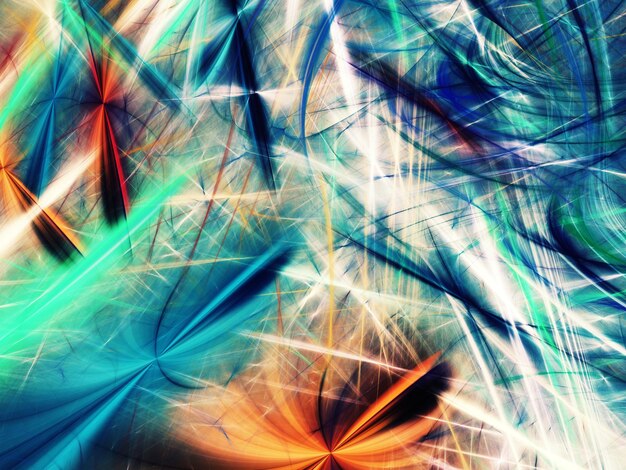 fondo fractal abstracto azul ilustración de renderización en 3D