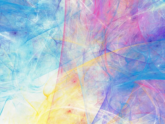 fondo fractal abstracto azul ilustración de renderización en 3D