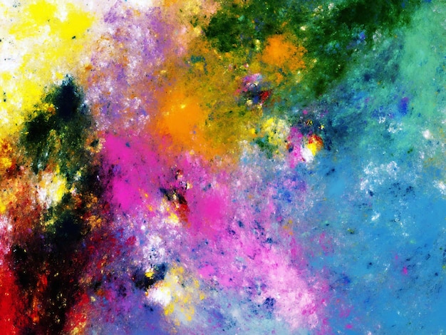 fondo fractal abstracto azul y púrpura ilustración de renderización en 3D