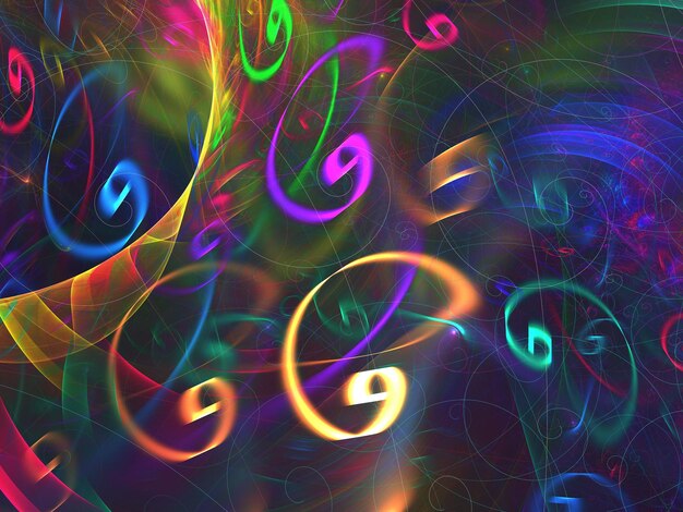 Fondo fractal abstracto