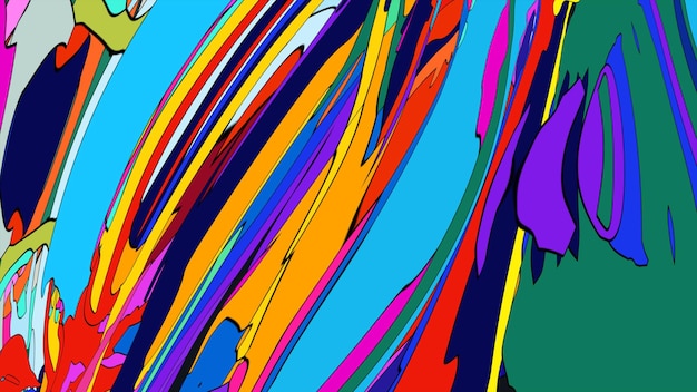 Fondo fractal dinámico y colorido estética psicodélica de verano