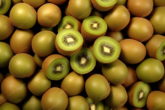 Fondo de fruta de kiwi maduro