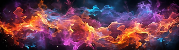 Fondo de fuego colorido abstracto con textura de fuego