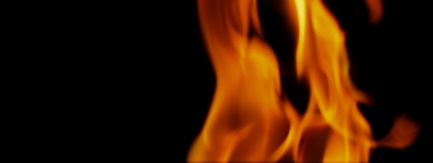 Fondo de fuego. Llama ardiente abstracta y fondo negro. representa el poder de la quema se refiere al calor picante seductor sensual o quema de combustibles. Los incidentes de incendios la quema destruye todo.