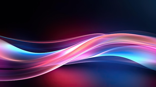 Fondo de fusión dinámica Abstracto Papel de pared de onda 3D para tecnología de negocios modernos IA generativa