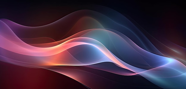 Fondo de fusión dinámica Abstracto Papel de pared de onda 3D para tecnología de negocios modernos IA generativa