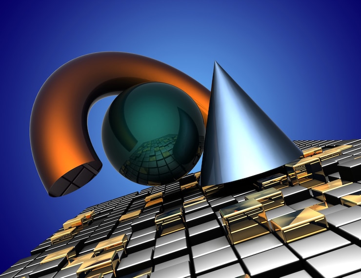 Foto fondo futurista abstracto 3d. ilustración 3d