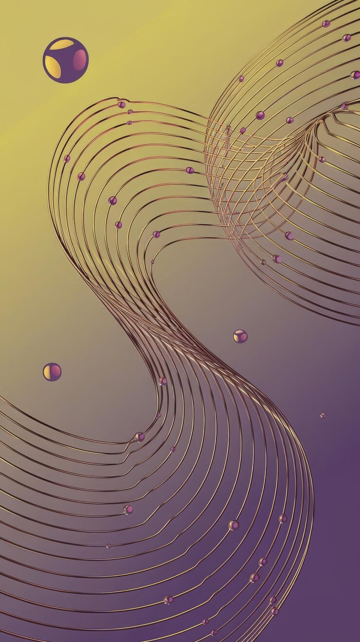 Foto fondo futurista abstracto amarillo claro y morado