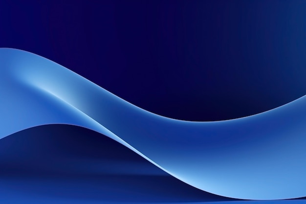 Fondo futurista azul minimalista abstracto Ai generado