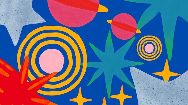 Fondo de galaxia colorida