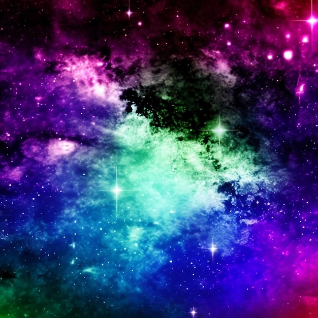 Foto fondo de galaxia colorida