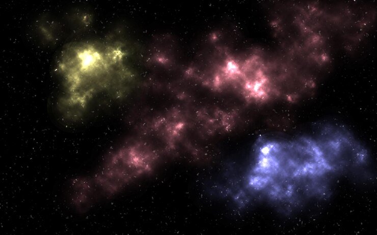 fondo de galaxia colorido para aplicaciones web y móviles