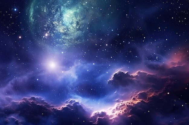 Fondo de galaxia espacial