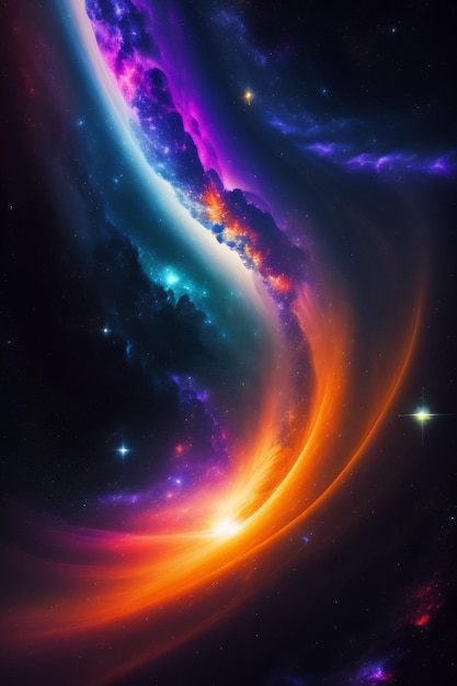 Fondo de galaxia generado por Ai