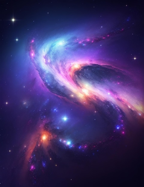 Fondo galaxia realista