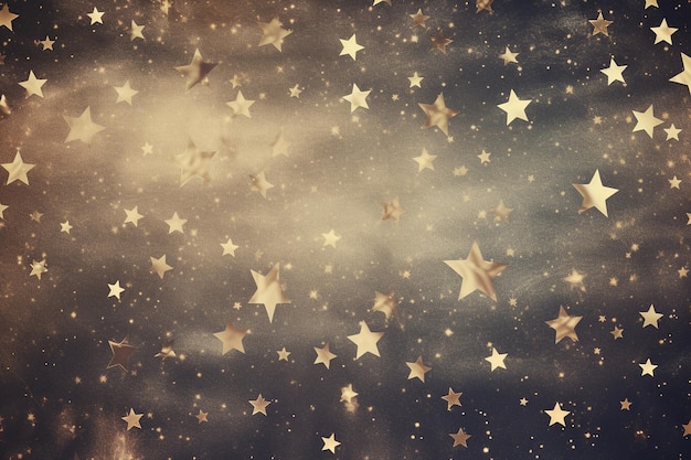 Fondo de galaxia vintage con tonos de sepia