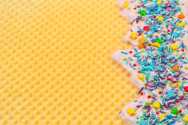 Fondo de galleta dulce con crema