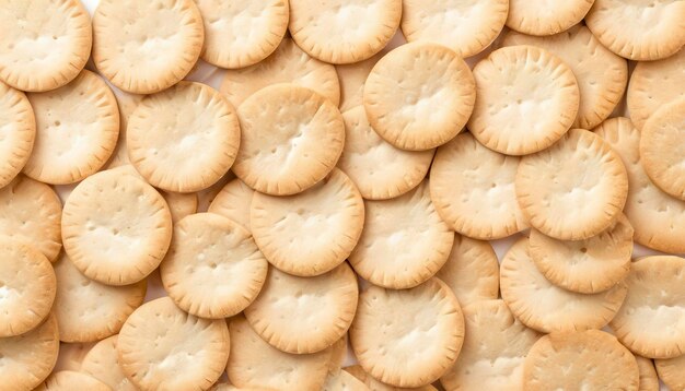 El fondo de las galletas aisladas en blanco