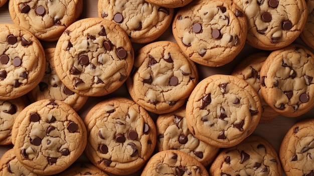 El fondo de las galletas de chocolate