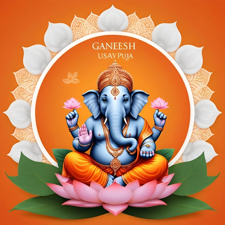 Fondo de Ganesh Chaturthi Diseño de papel de pared