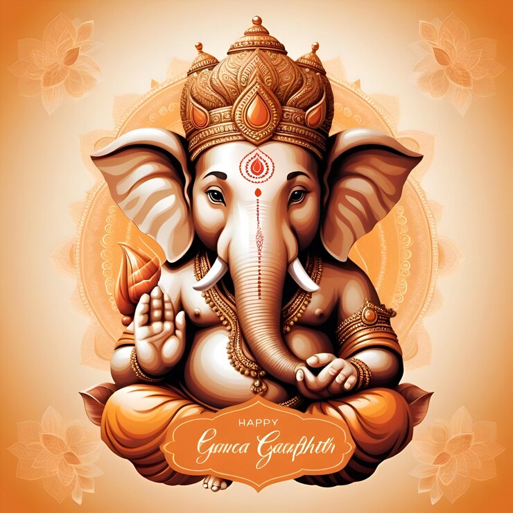Fondo de Ganesh Chaturthi Diseño de papel de pared